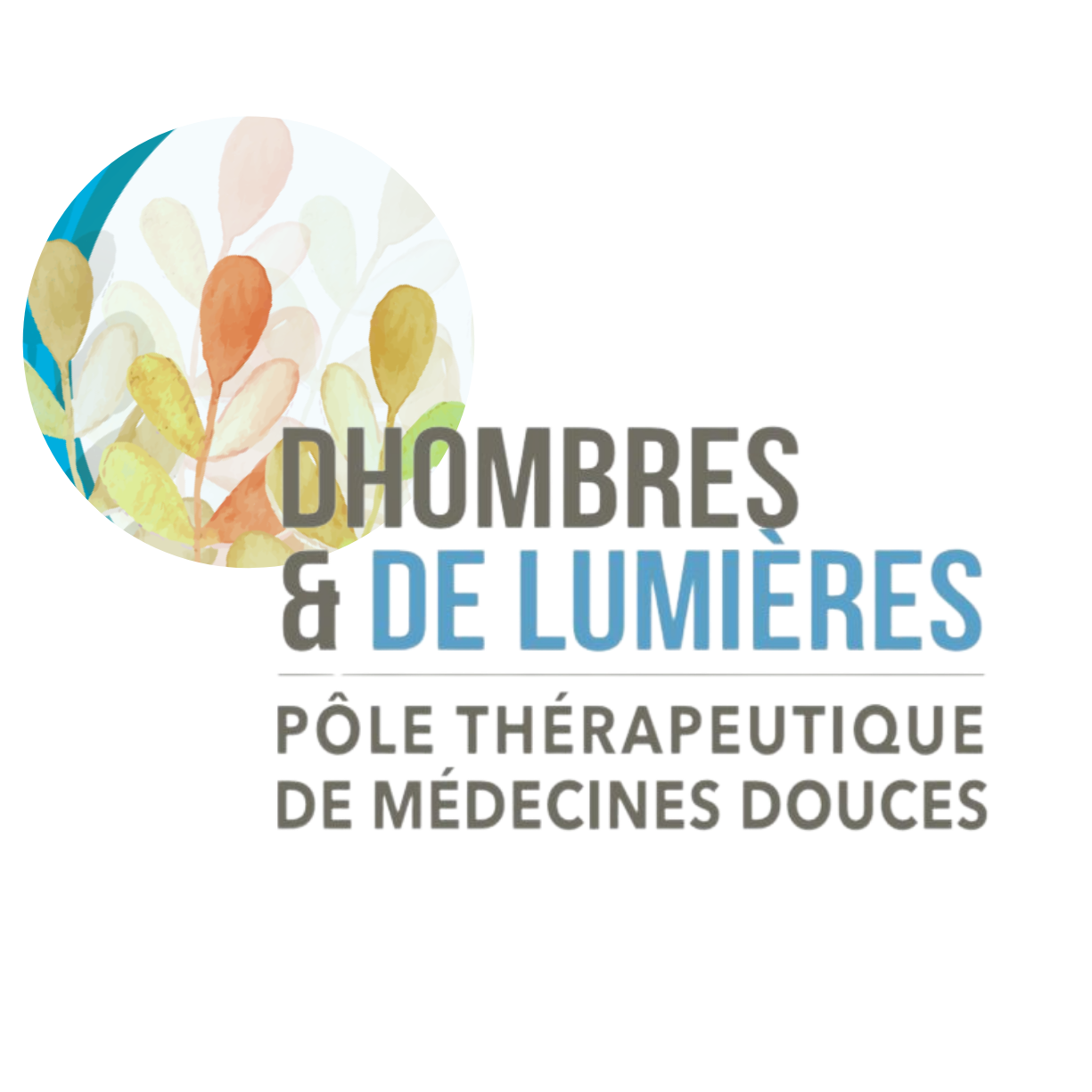 Logo du Pôle thérapeutique de médecine douces appelé DHOMBRES & DE LUMIERES
